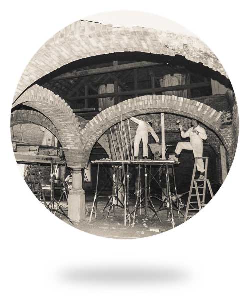 A vault under construction